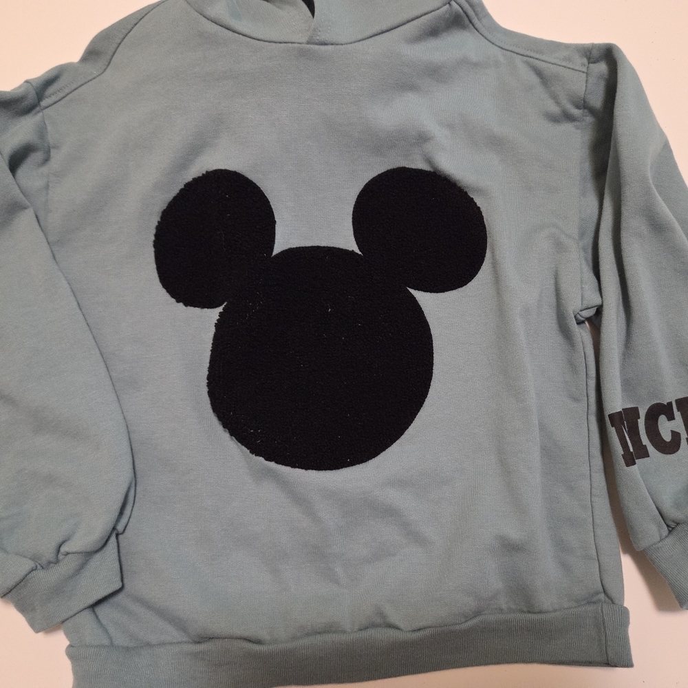 Kids Teal Mickey Mouse Hoodie